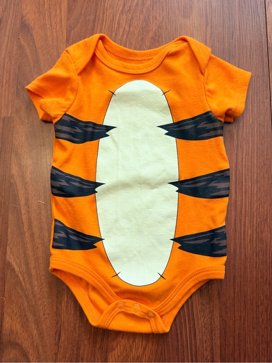 Disney Other - Disney Orange and Cream Tiger-Print Baby Bodysuit